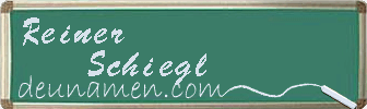 Reiner Schiegl Visitenkarte